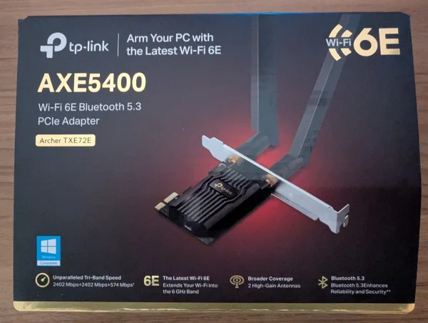 Archer TXE72E Scheda di Rete WiFi 6E AXE5400 PCIe